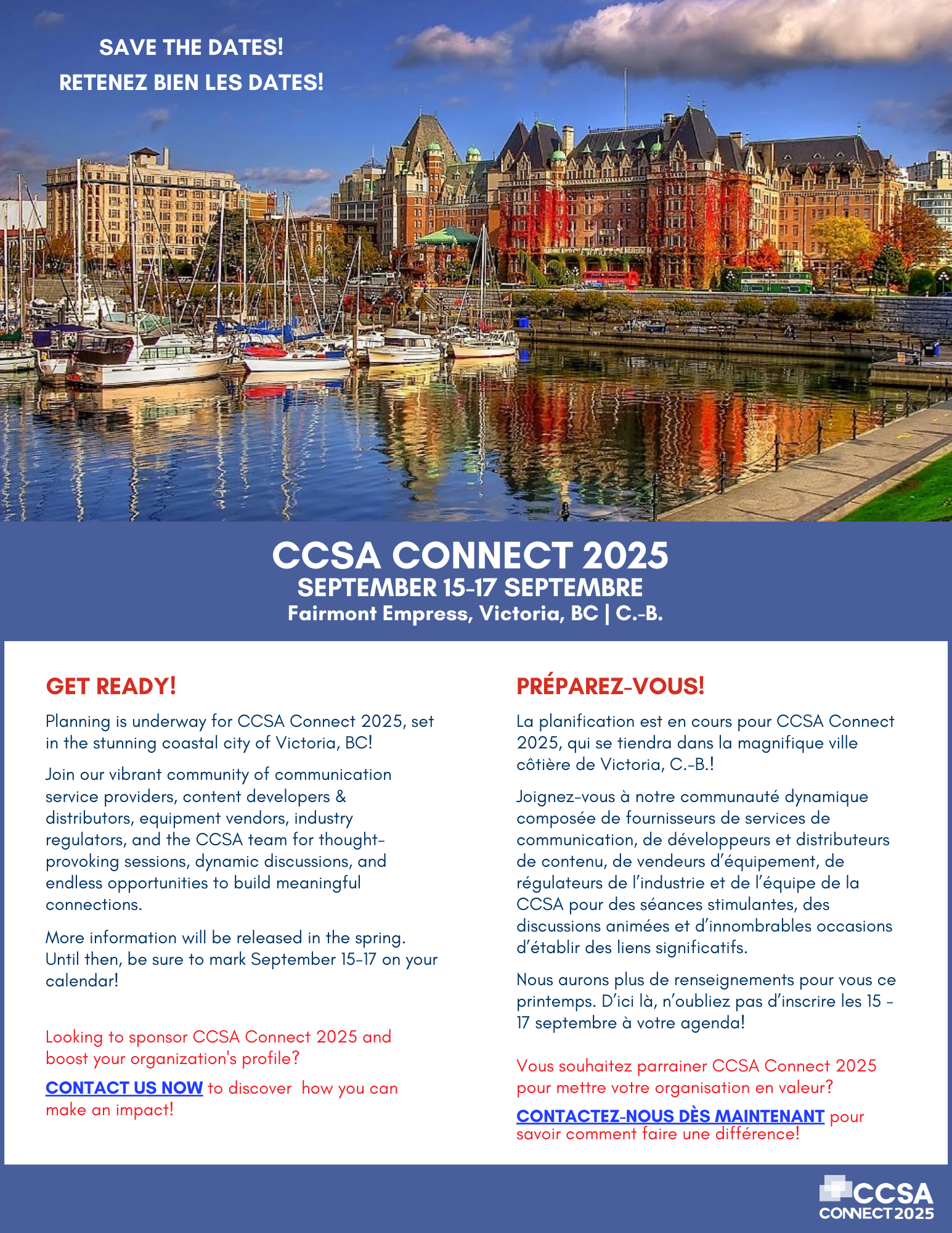 Save the Date CCSA Connect 2025